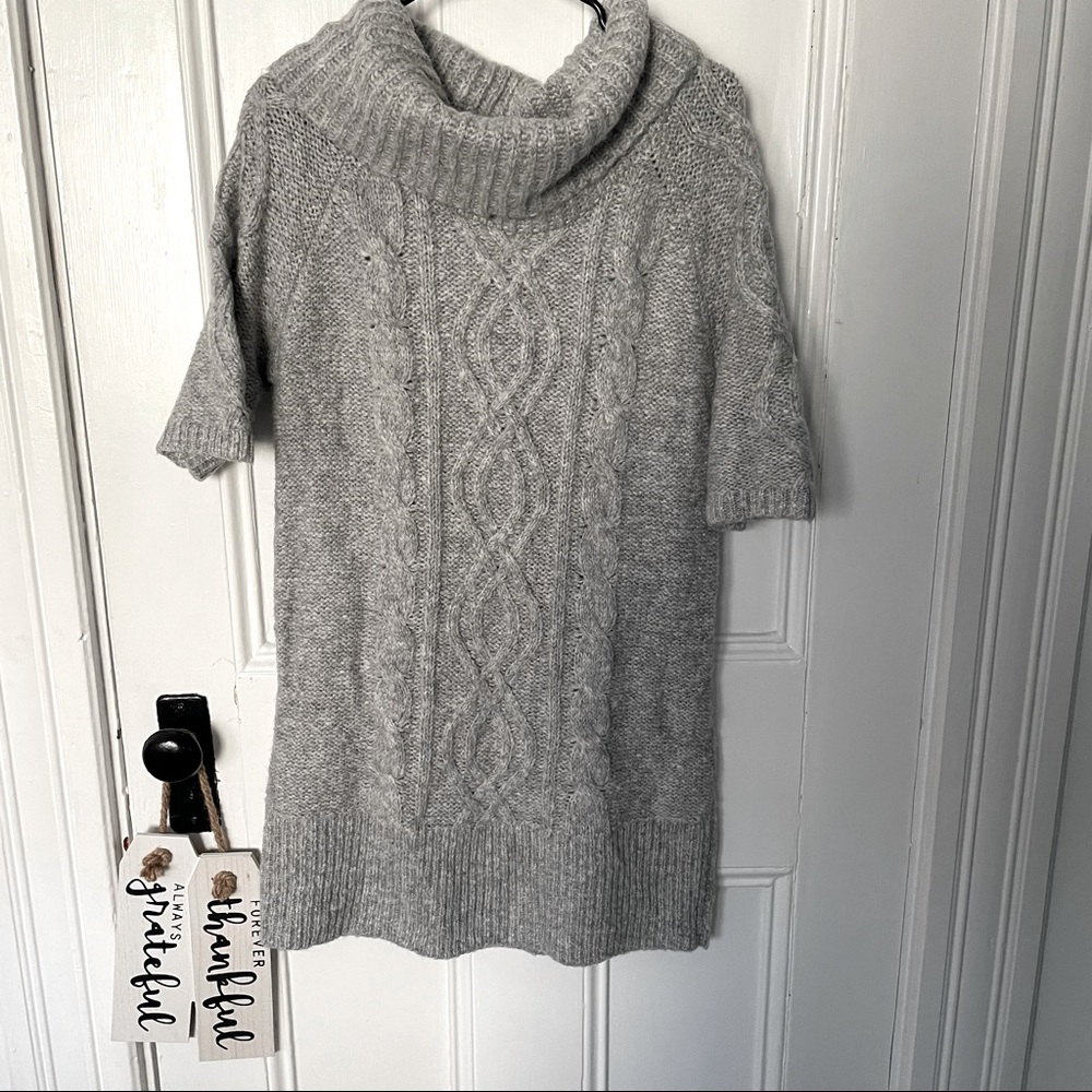 Old Navy wool cable knit sweater dress or tunic size large